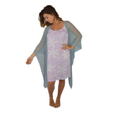 Shawl Sweater - SS-20 - Gray Sheer Lightweight Open Shawl, One Size