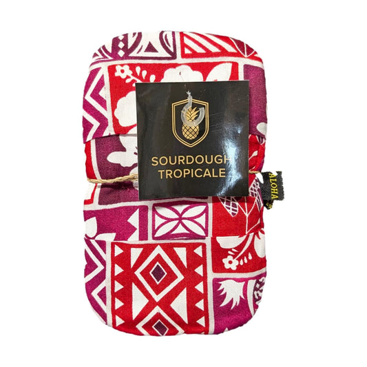 Sourdough Tropicale Baking Mitt – ST-1 – Red Hawaiian Print Mini Oven Mitt