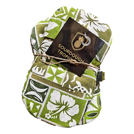 Sourdough Tropicale Kit - ST-PACK-4- 7 Piece Baking Set | Banneton Covers, Mini Mitts & Hot Pad