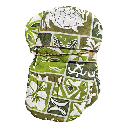 Sourdough Tropicale Baking Mitt – ST-4 – Green Hawaiian Print Mini Oven Mitt