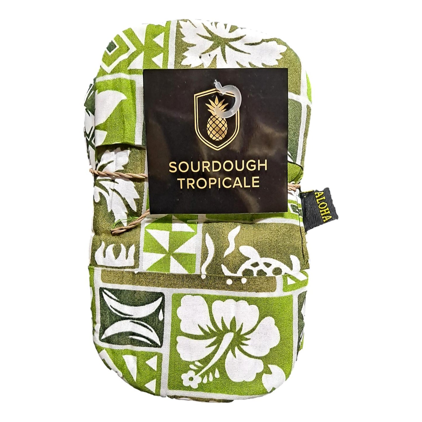 Sourdough Tropicale Baking Mitt – ST-4SET – Red, Green, Blue, Purple Hawaiian Print Mini Oven Mitt (4 Sets 4 Colors)