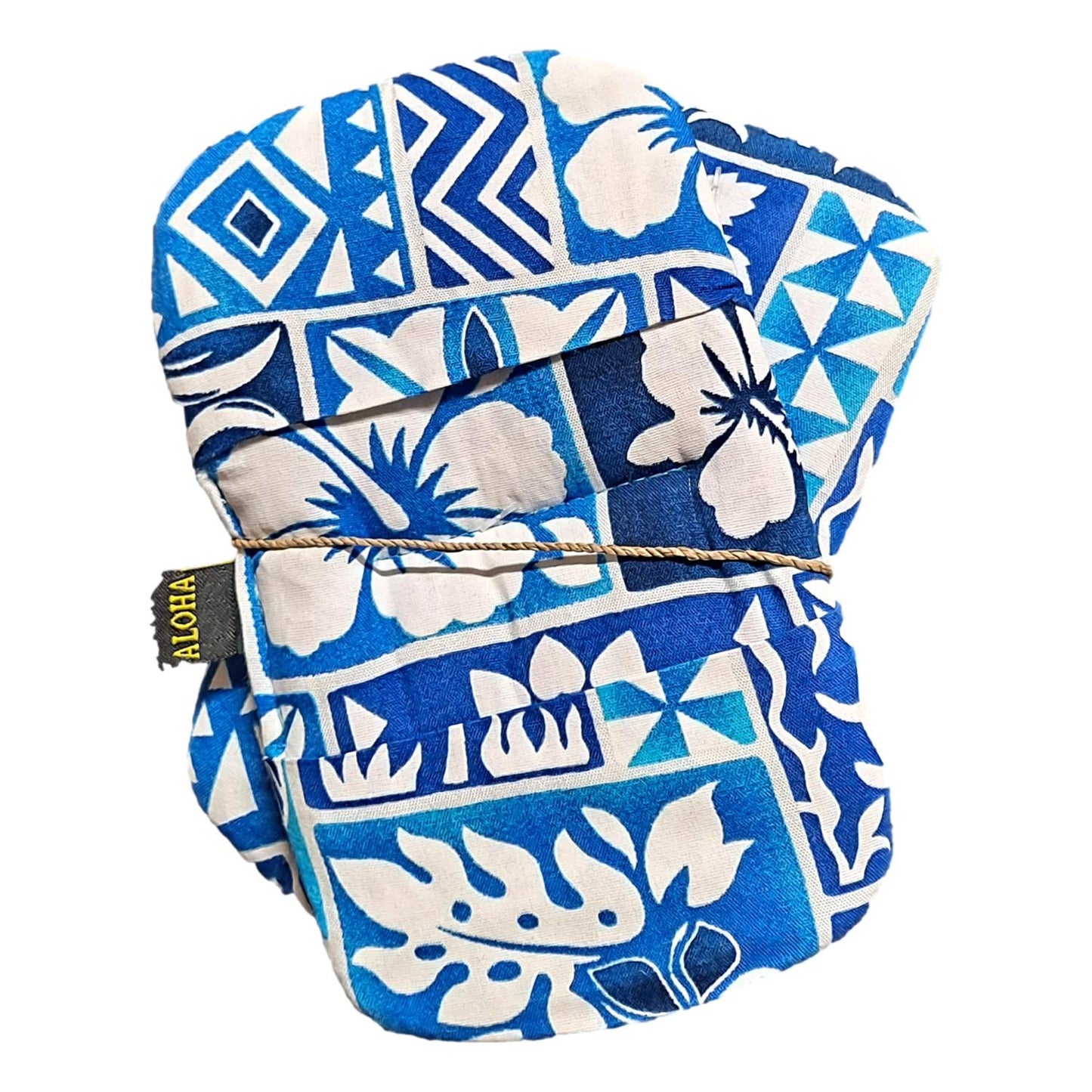 Sourdough Tropicale Baking Mitt – ST-6 – Blue Hawaiian Print Mini Oven Mitt