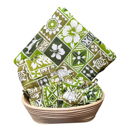 Sourdough Tropicale Kit - ST-PACK-4- 7 Piece Baking Set | Banneton Covers, Mini Mitts & Hot Pad