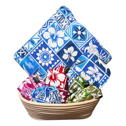 Sourdough Tropicale Kit - ST-PACK-ASST - 7 Piece Baking Set | Banneton Covers, Mini Mitts & Hot Pad