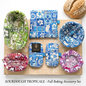 Sourdough Tropicale Kit - ST-PACK-ASST - 7 Piece Baking Set | Banneton Covers, Mini Mitts & Hot Pad