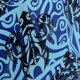 Sarong TAT-6-F - Tattoo Turtle Blue  ***Pre-order Winter 2025/2026