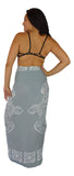 Sarong TTL-20-F - Turtle With Border in Gray