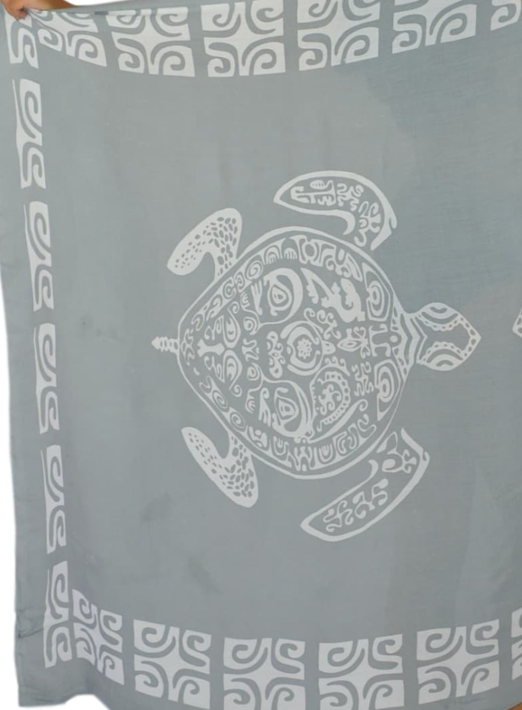 Sarong TTL-20-F - Turtle With Border in Gray