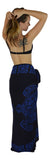 Sarong TTL-6-F - Turtle With Border in Blue