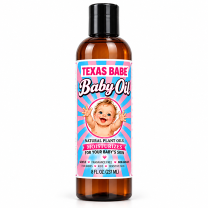 Texas Babe Baby Oil – Lavender | Gentle, Nourishing Plant-Based Skincare | 8 fl oz