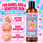 Texas Babe Baby Oil – Fragrance Free | Gentle, Nourishing Plant-Based Skincare | 8 fl oz