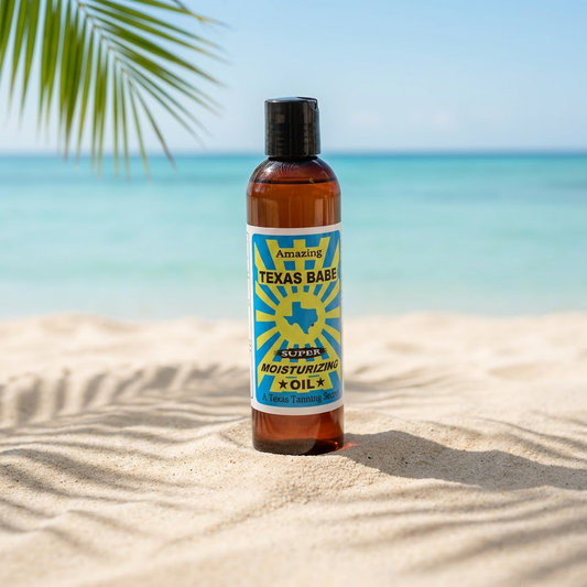 Texas Babe Super Moisturizing Oil – TXBABEMO-8 - Natural Body Oil, Mineral Oil Free, 8 oz
