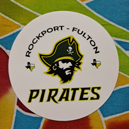 Sticker - SC-RPTPIR-4 - Rockport Fulton Pirates - 4 inch