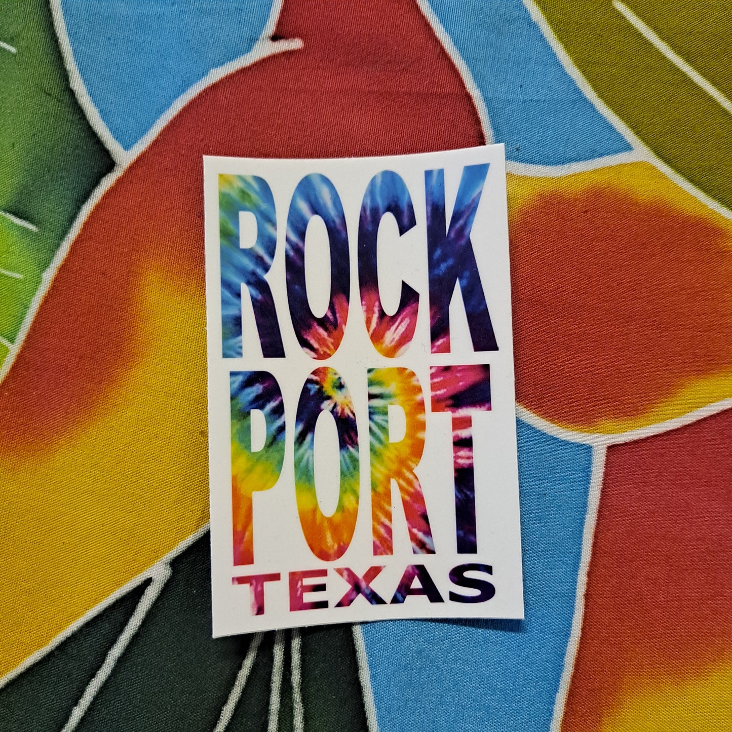 Sticker - SR-RPTTIEDYE - Tie Dye Rockport 2.5 inch