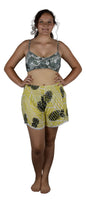 Beach Babe Shorts BBX-4409-XL Juniors Yellow Pineapples
