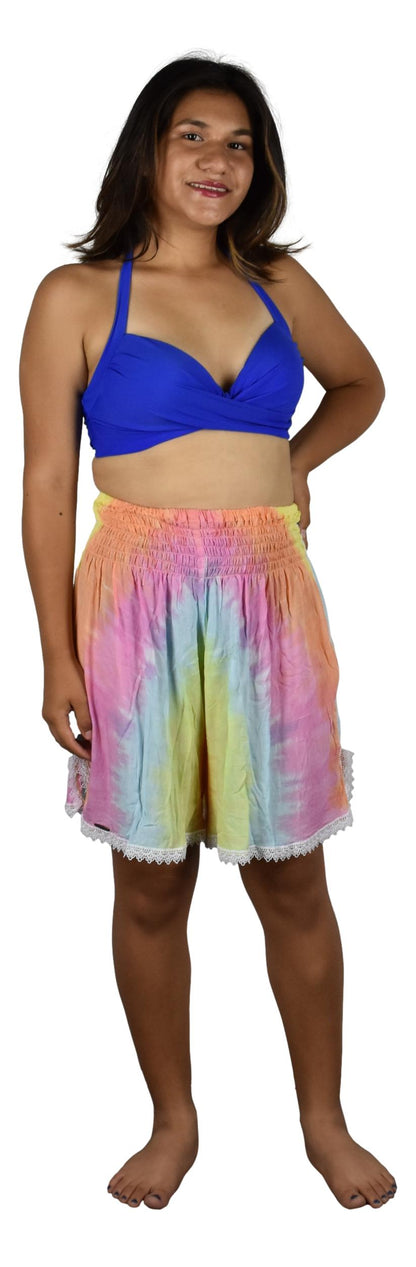 Beach Babe Shorts BBX-711-XL Pastel Tie Dye