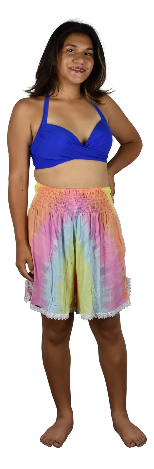 Beach Babe Shorts BBX-711-XL Pastel Tie Dye