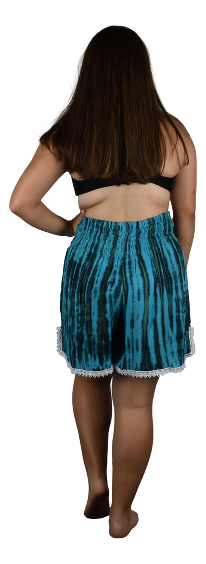 Beach Babe Shorts BBX-915-XL Blue Tie Dye