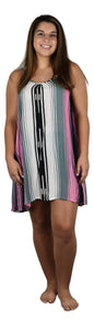 Bali Dress Short - BD-2802-S Pink Serape