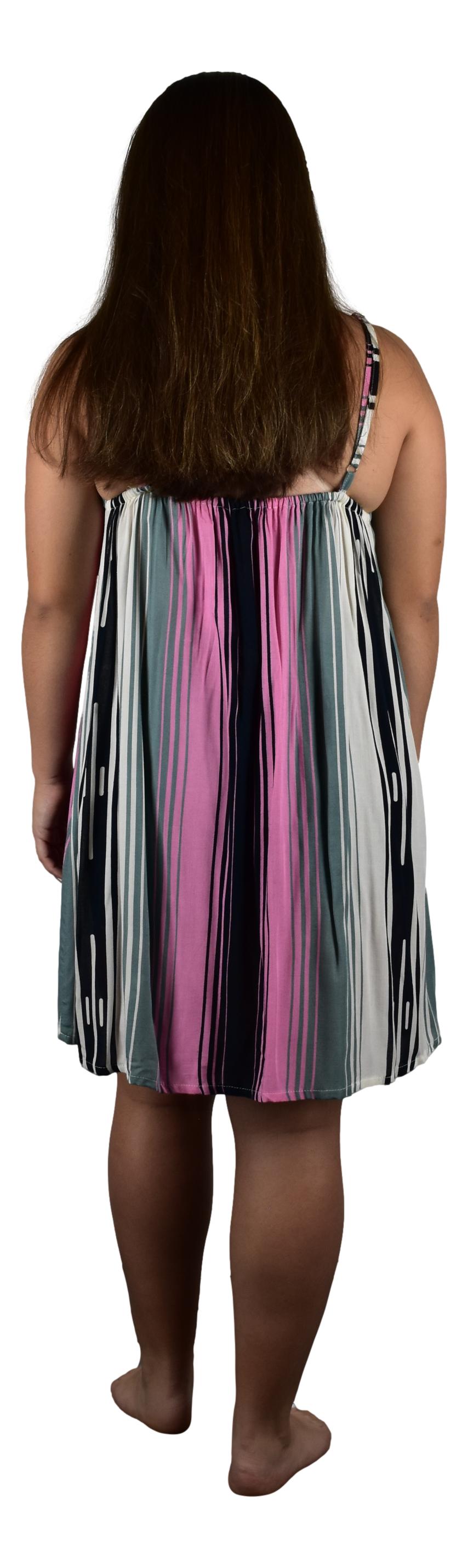 Bali Dress Short - BD-2802-S Pink Serape
