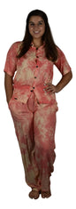 Day Jamma Set – DJ-501-S/M Pink Tye Dye – Small/Medium