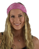 Headband & Scrunchie Set – HB-SCR-1511 – Pink Hibiscus