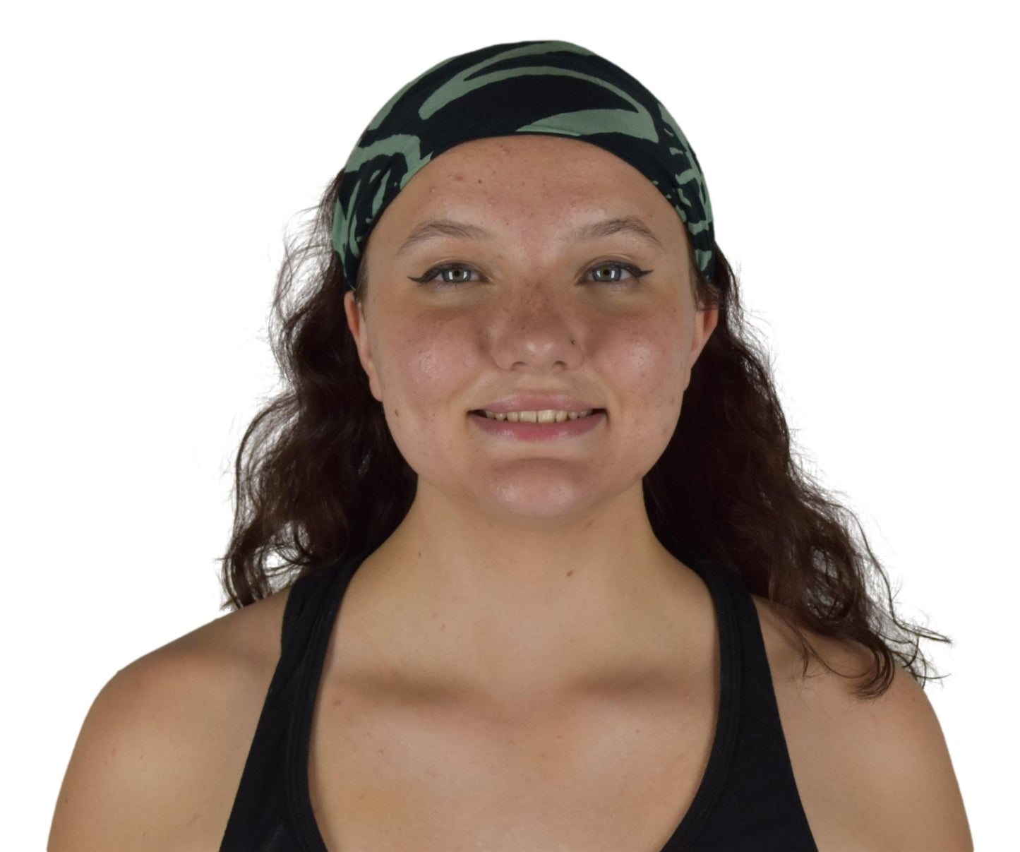 Headband & Scrunchie Set – HB-SCR-4525 – Black and Teal Tribal