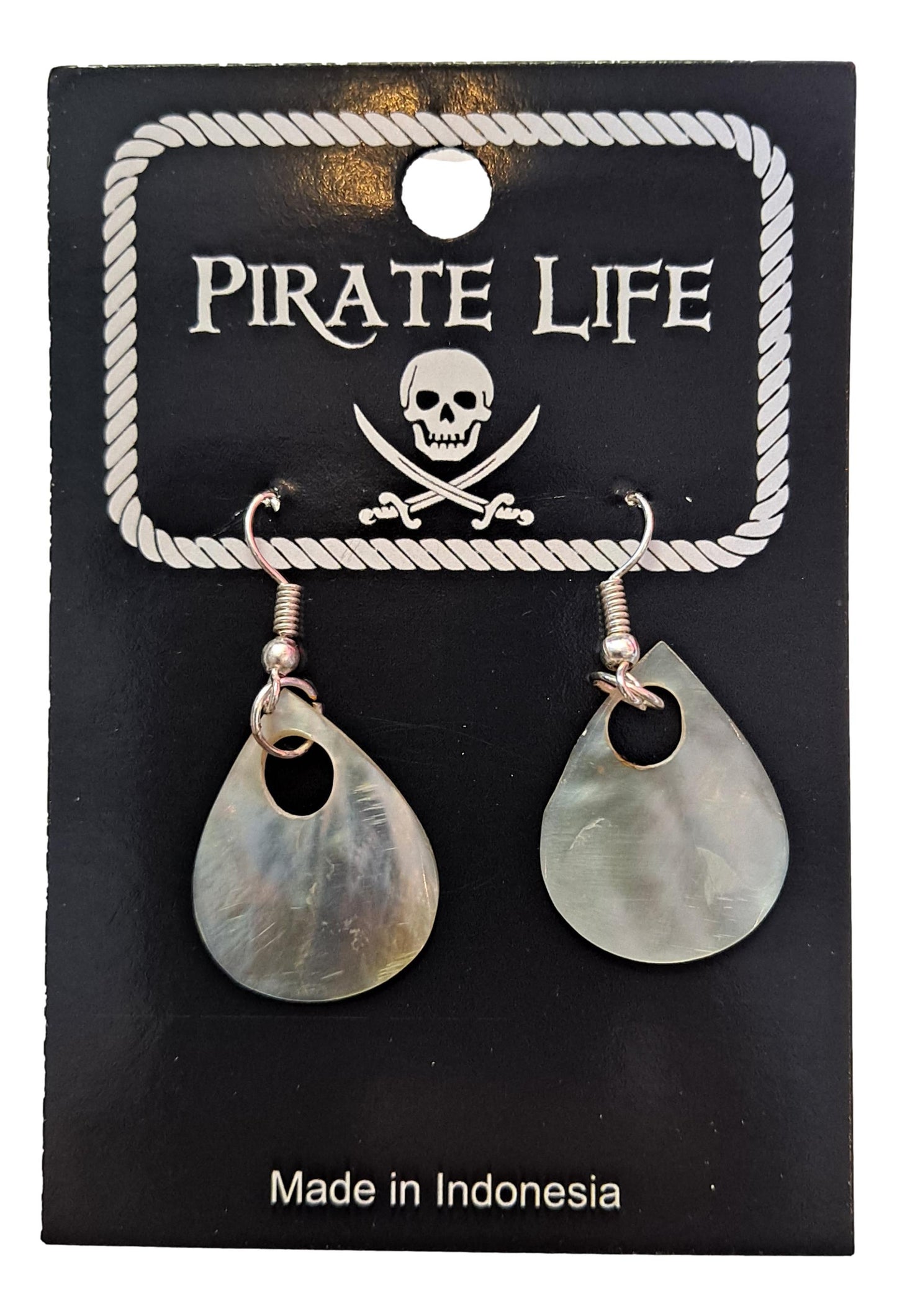 Shell Earrings – JE-OLIVIA- Natural Oyster Shell Teardrop