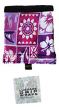 Luggage Handle Wrap – L-7 – Purple Tropical Hawaiian Print Luggage Grip