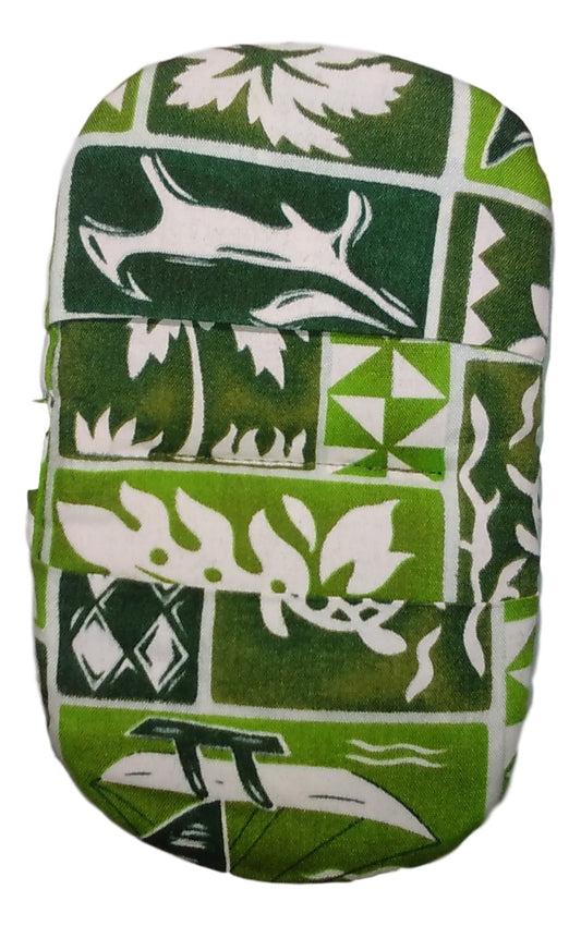 Maui Micro Mitt – MM-4 – Green Hawaiian Print Mini Oven Mitt