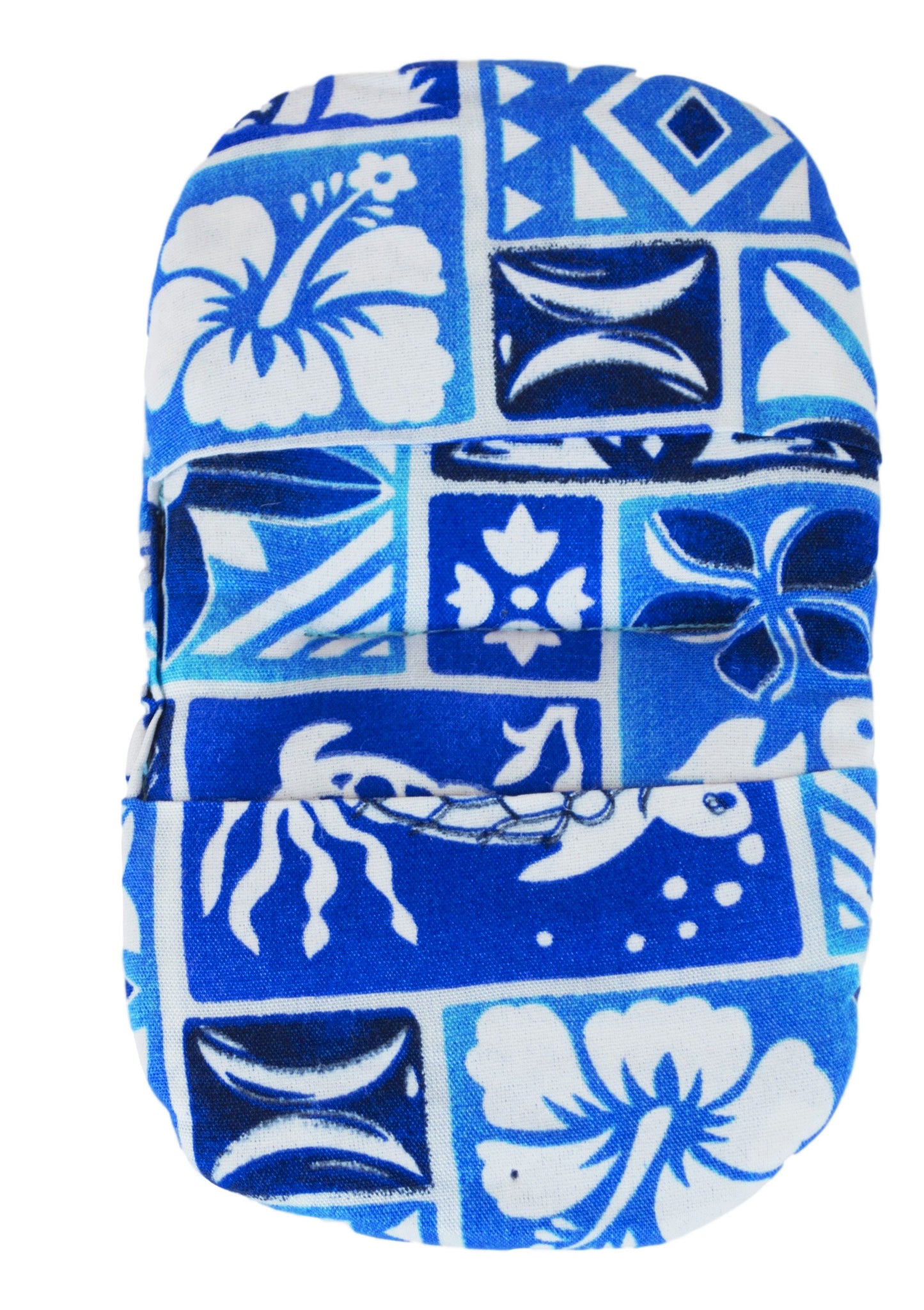 Maui Micro Mitt – MM-6 – Blue Hawaiian Print Mini Oven Mitt