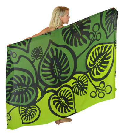 Sarong MON2-4-F - Monstera Green