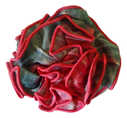 Flower Pin – PF-801 – Coral Rainbow Fabric Flower Pin
