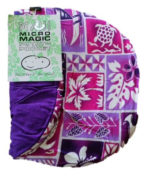 Potato Pocket - PP-7 - Microwave Potato Bag – Purple Hawaiian Tropical Print