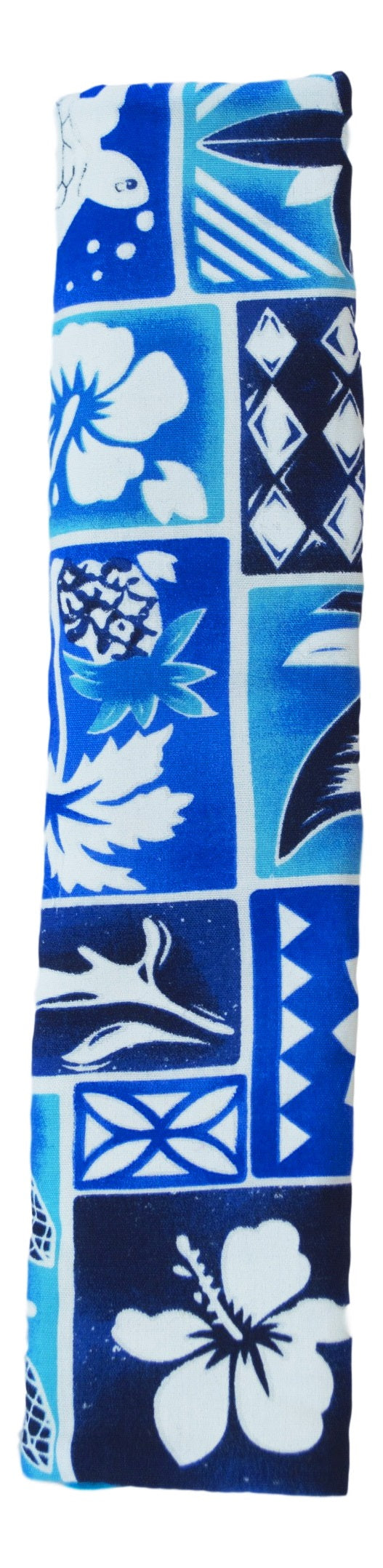 Refrigerator Handle Wrap – R-6 - Blue Hawaiian Print Kitchen Handle Cover