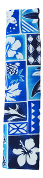 Refrigerator Handle Wrap – R-6 - Blue Hawaiian Print Kitchen Handle Cover