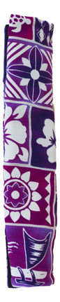 Refrigerator Handle Wrap – R-7 - Purple Hawaiian Print Kitchen Handle Cover