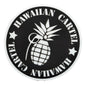 Sticker - SC-HCLBW-4 - Hawaiian Cartel Logo - Black and white - 4 inch circle