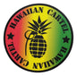 Sticker - SC-HCLRSTA-4 -  Hawaiian Cartel Logo - Rasta - 4 inch circle