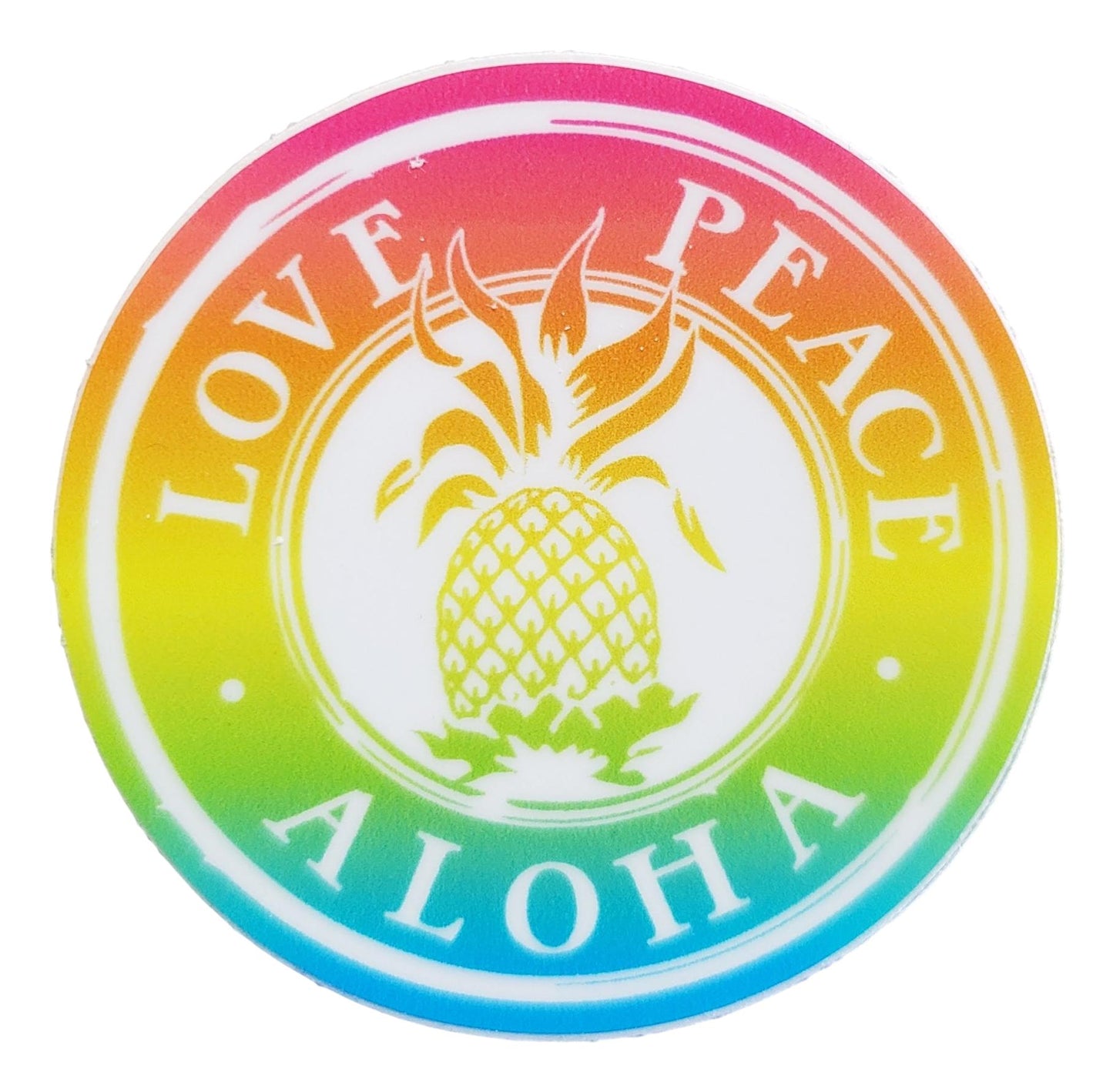 Sticker - SC-LPSHV-2 - Love Peace Aloha 2 inch