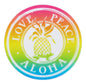 Sticker - SC-LPSHV-2 - Love Peace Aloha 2 inch