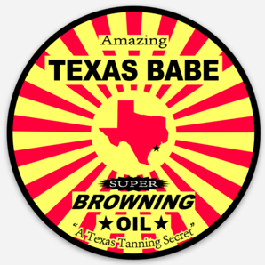 Sticker - SC-TXBABE-3 - Texas Babe Round