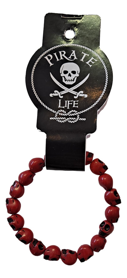 Skull Stone Stretch Bracelet – JB-SK-1 – Red Pirate Life