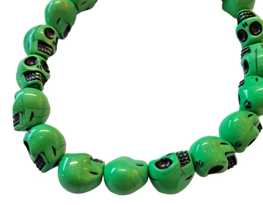 Skull Stone Stretch Bracelet – JB-SK-1 – Green Pirate Life