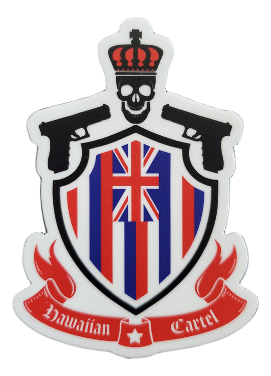Sticker - SR-HCSHLD-4 - Hawaiian Cartel Shield