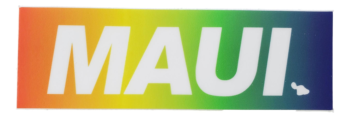 Sticker - SR-MAUIRBW-4 - Maui Rainbow 4 Inch