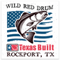 Sticker - SR-TXBLTRED-4 -  Texas Built Fishing - Red Drum - 4 inch