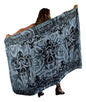 Sarong TAT-10-F - Tattoo Turtle Gray & Black