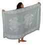 Sarong TTL-20-F - Turtle With Border in Gray